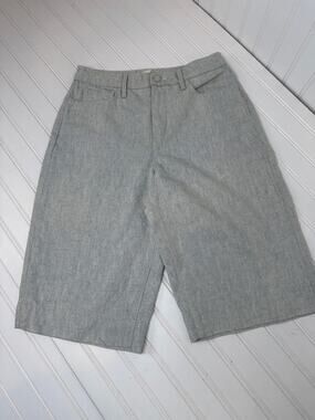L’AGENCE Light Wash Blue High Waisted Denim Bermuda Shorts Womens Size 25